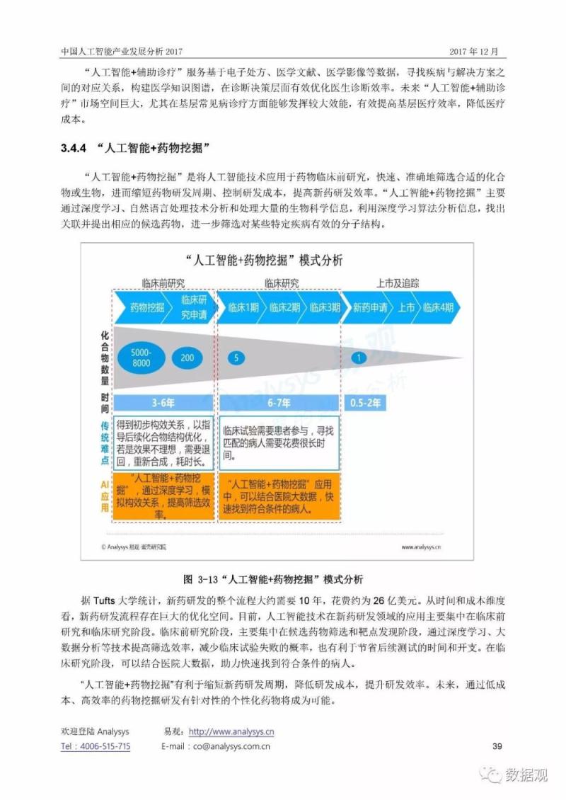 《中国人工智能产业发展分析2017》报告（54页完整版PPT）