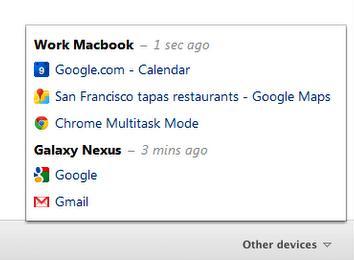 Google Chrome Beta版更新，让你在多台设备上查看所有打开的网页