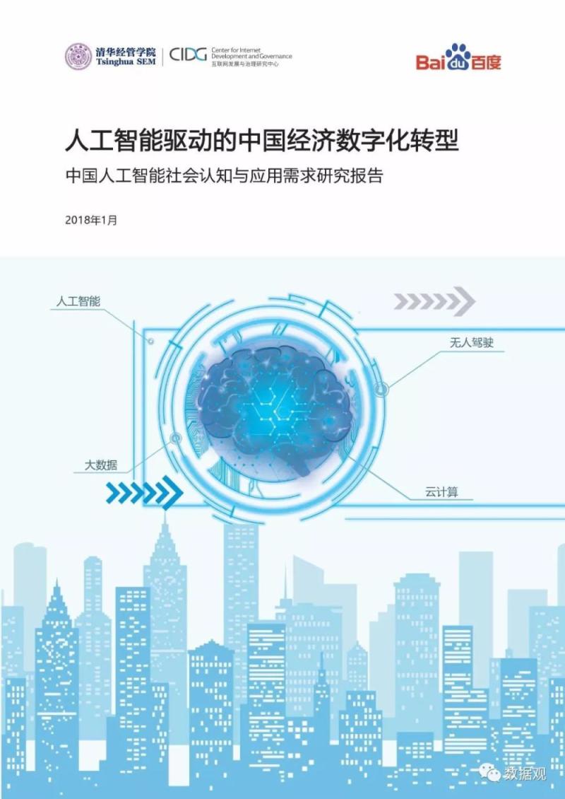 首份《中国人工智能社会认知与应用需求研究报告 》发布（PPT全文）