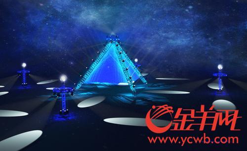 南沙灯光艺术节明天开幕 9组灯光作品点亮南沙夜空