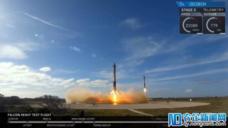 “重型猎鹰”首飞大成功，SpaceX再创里程碑