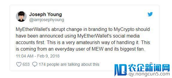 MEW核心开发人员单独启动竞品MyCrypto，一条推特引出的“内斗”疑案