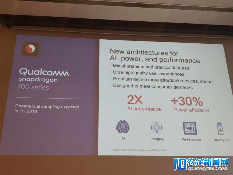 高通推出骁龙 700，AI 功能较 660 提升