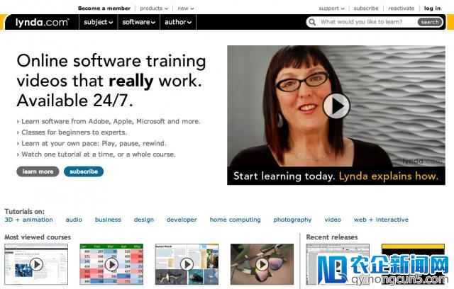 在没有任何外部融资的情况下，专注于网络教育的Lynda.com实现7000万美元营收