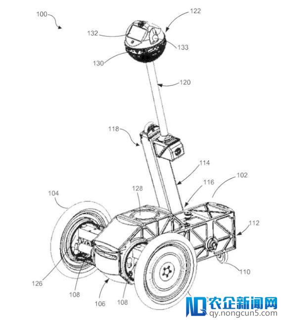 Facebook获得新专利：能远程直播的两轮机器人