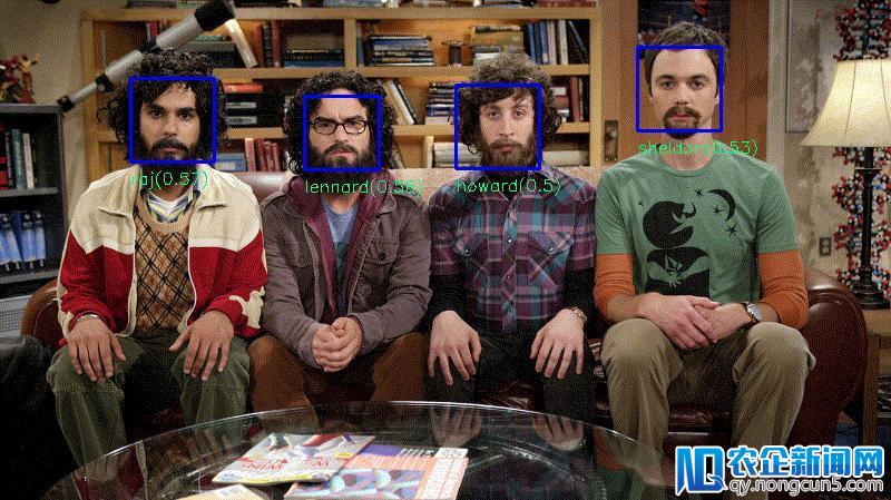 网友搭了个《生活大爆炸》面部识别库，可以用 face-recognition.js 识别出谢耳朵