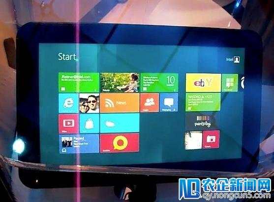 英特尔Windows 8平板可能11月上市