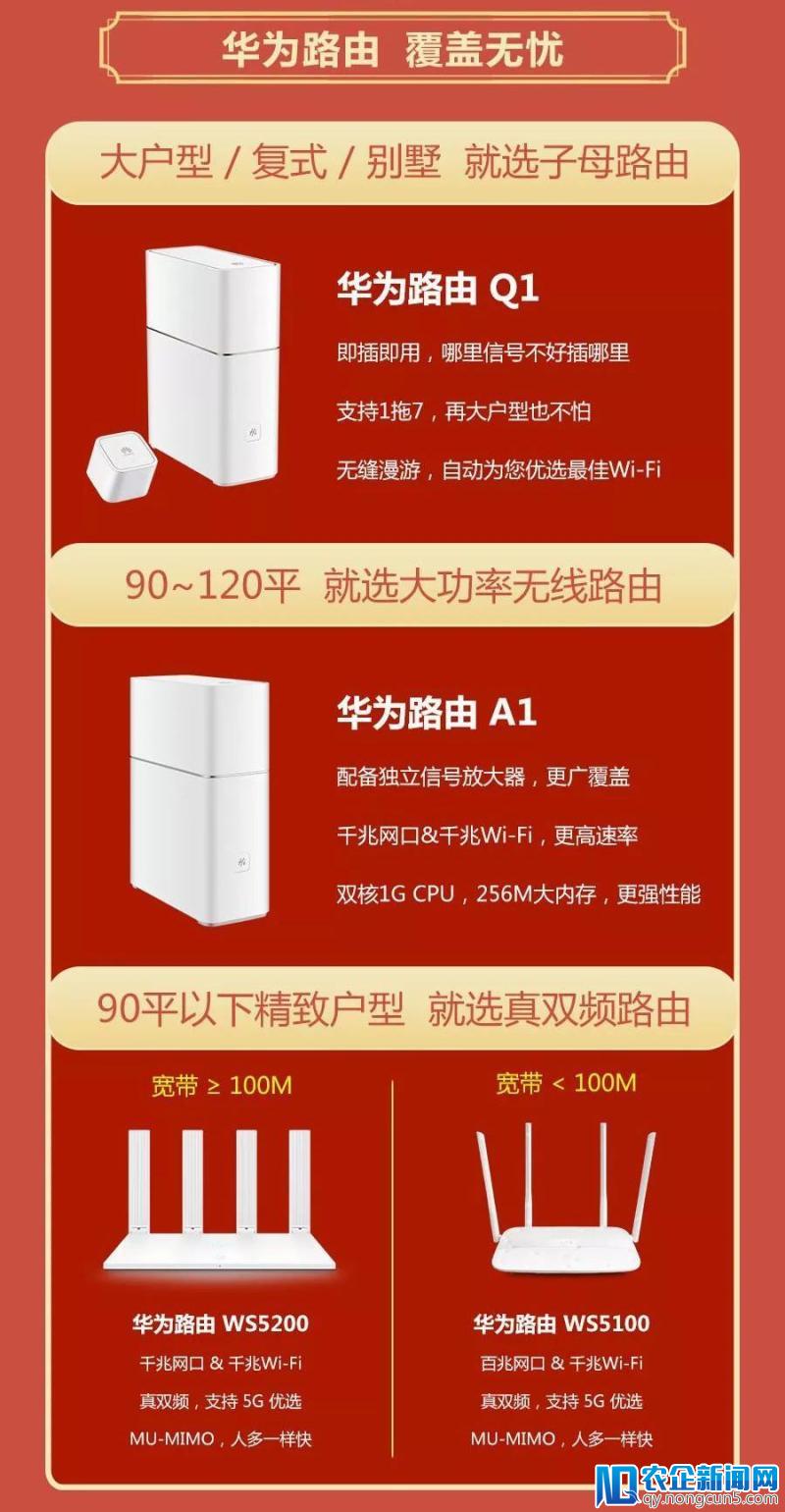 华为路由器更快更强，直降80元只为与你相遇！