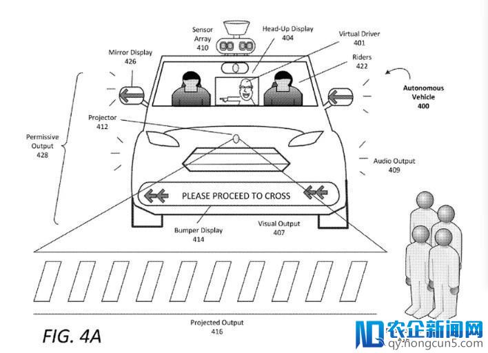 自动驾驶车辆应该如何与行人“沟通”？Uber 申请的专利看上去很有趣