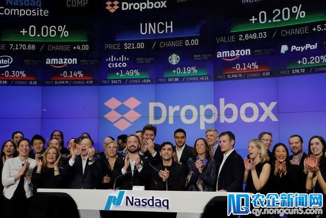 【大公司要闻速览】科技部发独角兽报告；Dropbox上市大涨