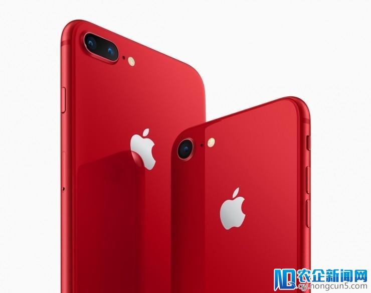 苹果推出红色特别版 iPhone 8/8P，为艾滋病防治筹资