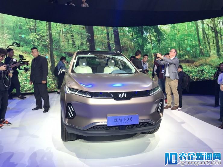 威马发布第二款车型EX6 Concept，首款量产车EX5 五天已预定5134台