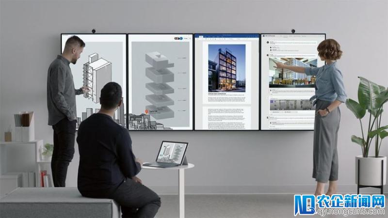 除了老罗的TNT 微软突然发布的50英寸平板 Surface Hub 2了解一下