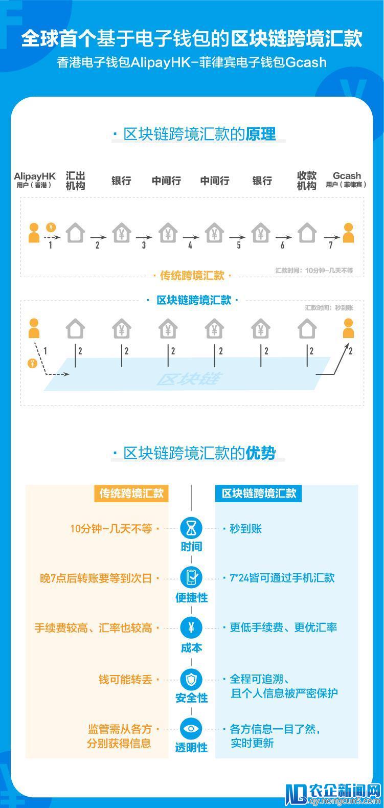 全球首个区块链跨境汇款香港上线，支付宝：做能帮到人的暖科技-天下网商-赋能网商，成就网商