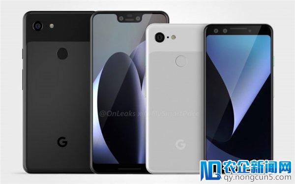 谷歌 Pixel 3 透视图曝光：后置单摄 + 背部指纹确认！