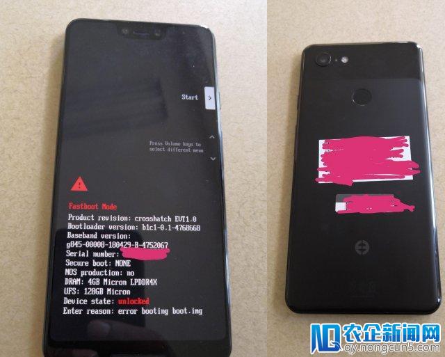 谷歌 Pixel 3 透视图曝光：后置单摄 + 背部指纹确认！