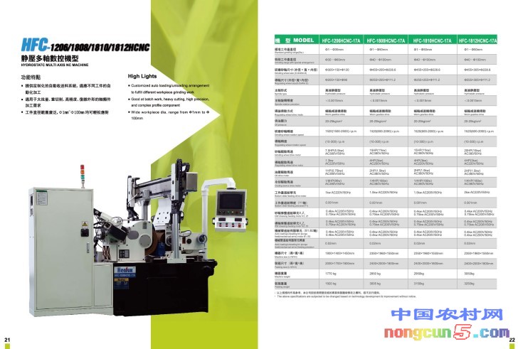 12、18HCNC靜壓數(shù)控上下料無心磨床參數(shù)